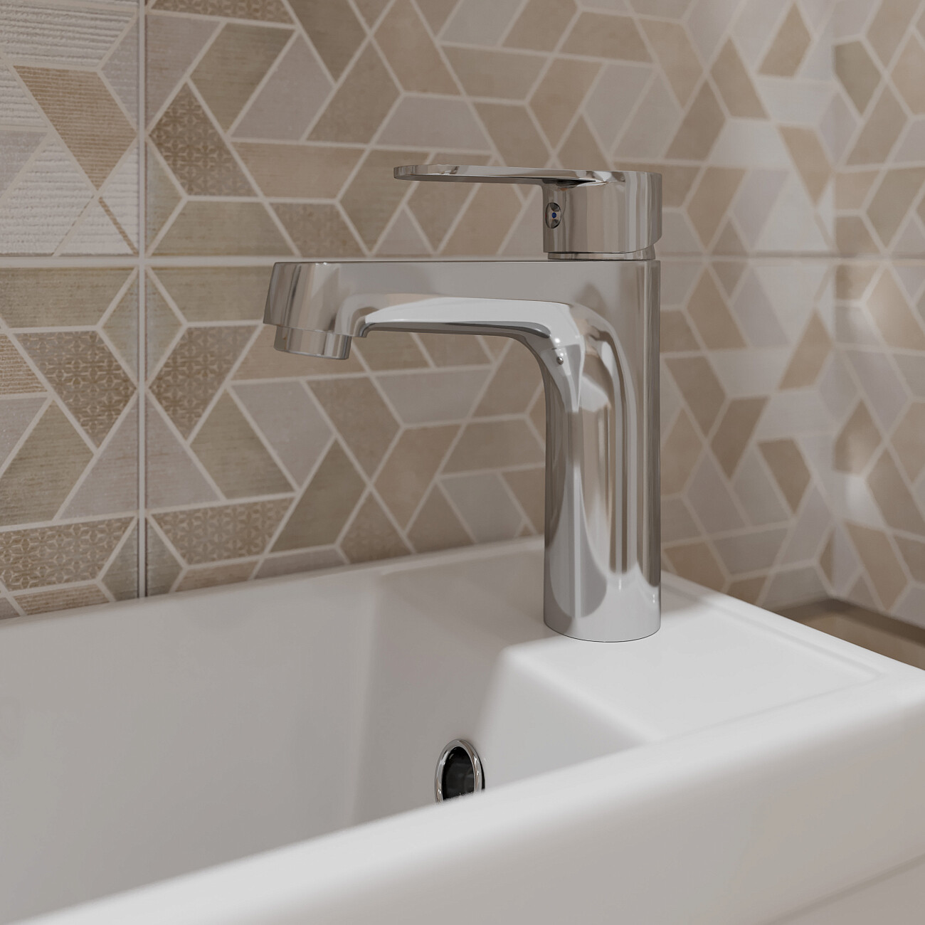 Смеситель для раковины однорычажный хром Diwo "Ярославль" YAR-01cr - изображение 3