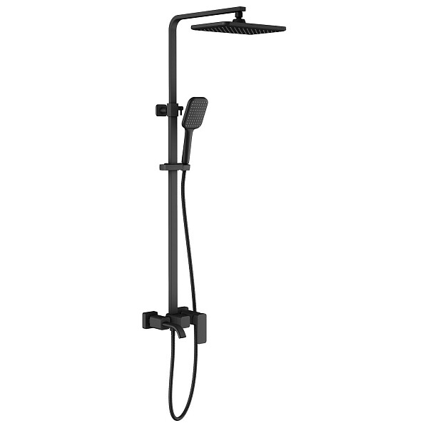 Душевой комплект с тропическим душем черный Timo Selene SX-1013-03 - изображение 1