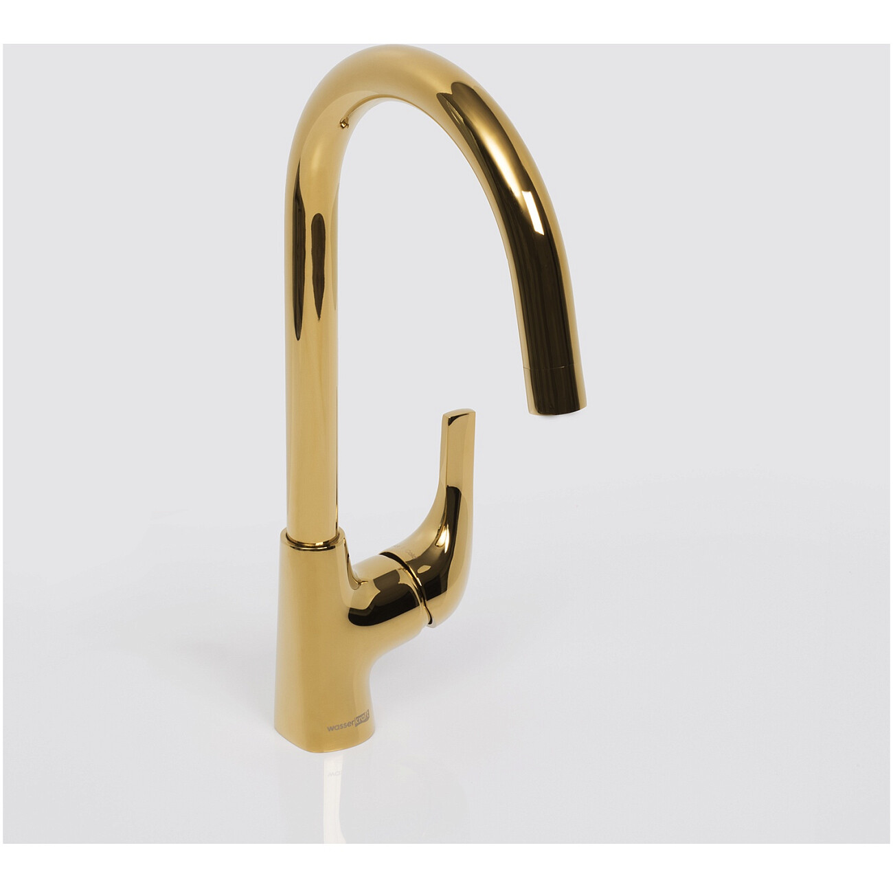Смеситель для кухни из латуни золотой Wasserkraft 7107 - изображение 8