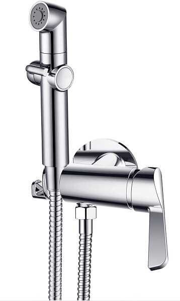 Смеситель с гигиеническим душем хром D&K Rhein.Schiller DA1464501 - изображение 1