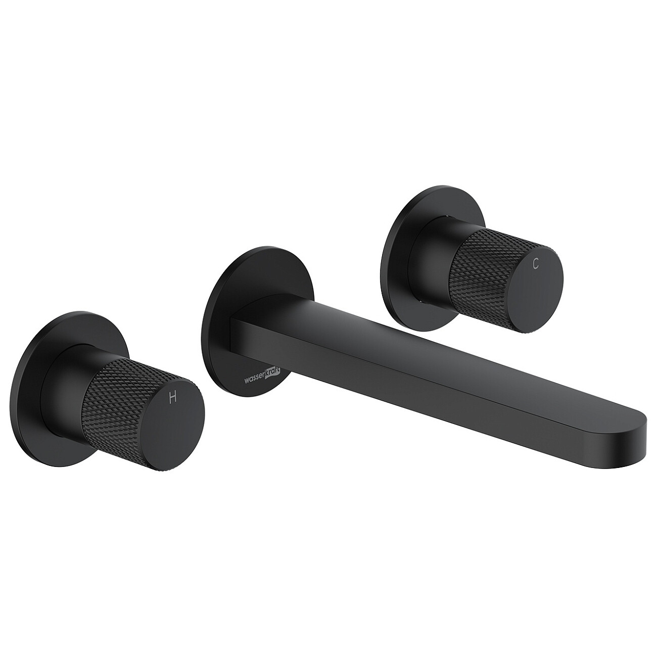 Смеситель для раковины встраиваемый из латуни черный Wasserkraft 5245 - изображение 4