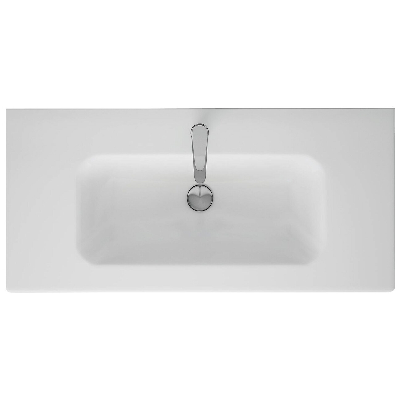 Раковина мебельная прямоугольная 100 см белая Dreja "Эйфория" 641235 - изображение 3