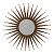 Зеркало-солнце металлическое состаренное диаметр 76 см Starburst Piccolo