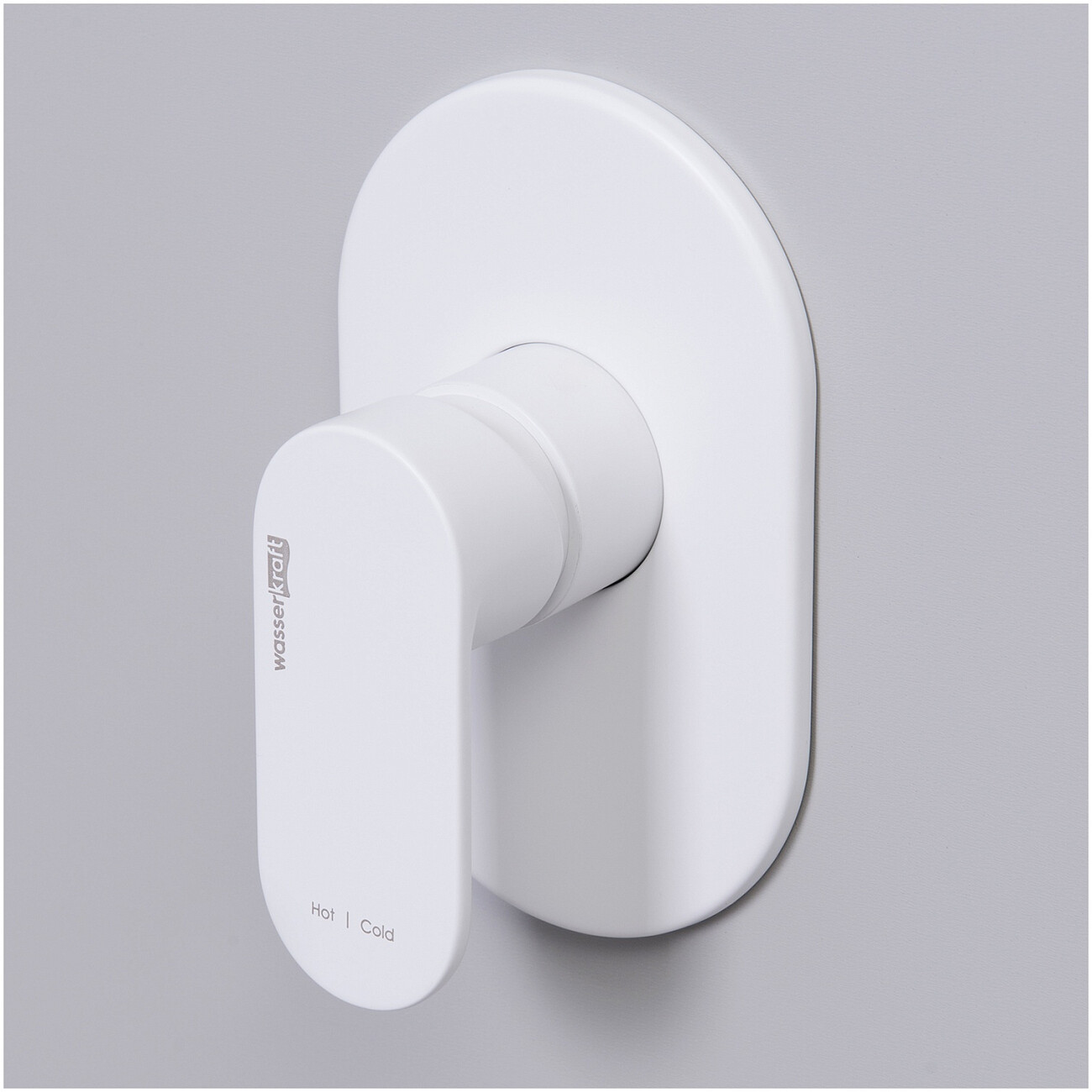 Смеситель для душа встраиваемый из латуни белый Wasserkraft 8551 - изображение 3