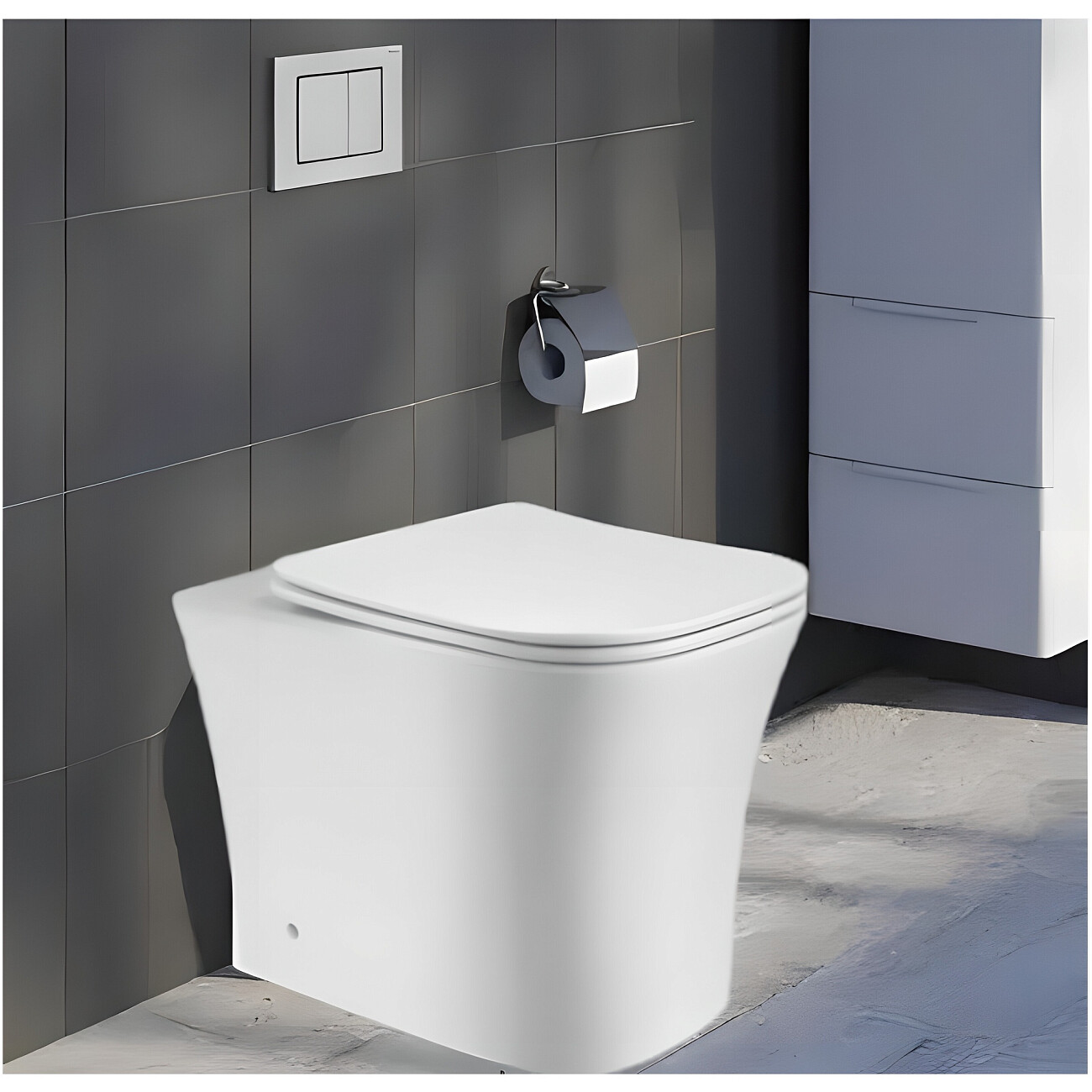 Унитаз приставной безободковый белый Cerutti SPA Marmolada F CT8906 - изображение 8