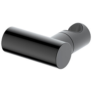 Держатель настенный поворотный для ручного душа круглый черный Wasserkraft A320