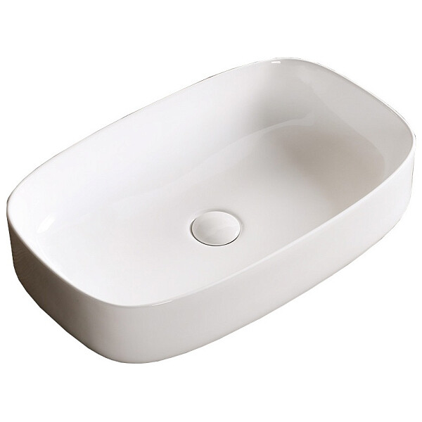 Раковина накладная керамическая прямоугольная белая Cerutti SPA CR0045 - изображение 1