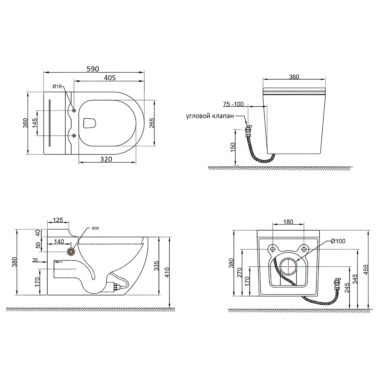 Унитаз подвесной с импульсным смывом белый Cerutti SPA Sella Aria Pulse - изображение 6