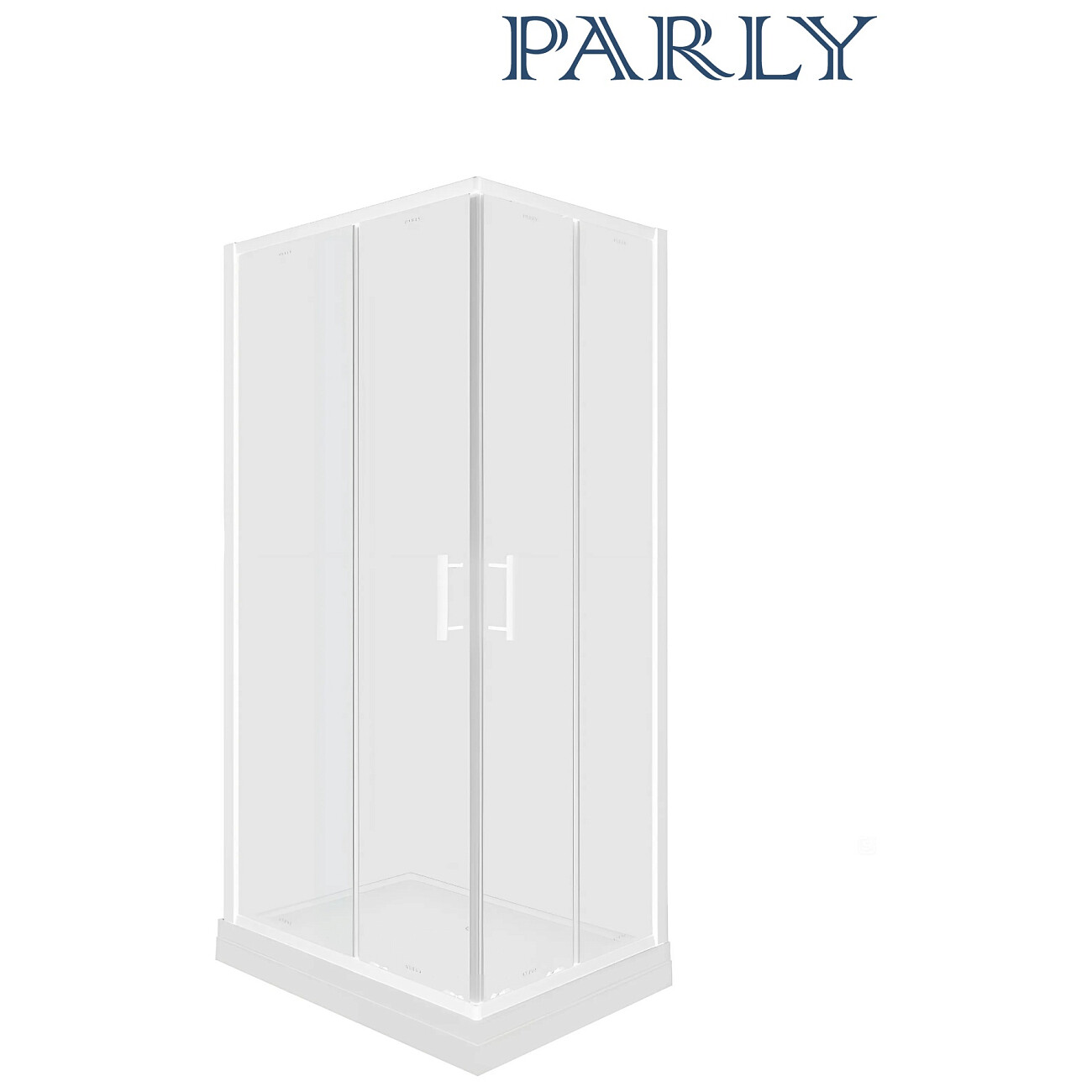 Душевой уголок с низким поддоном 80х120 см белый Parly ZQ121F - изображение 2