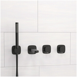 Встраиваемый комплект для ванны черный A9151.264.315.327.242.217