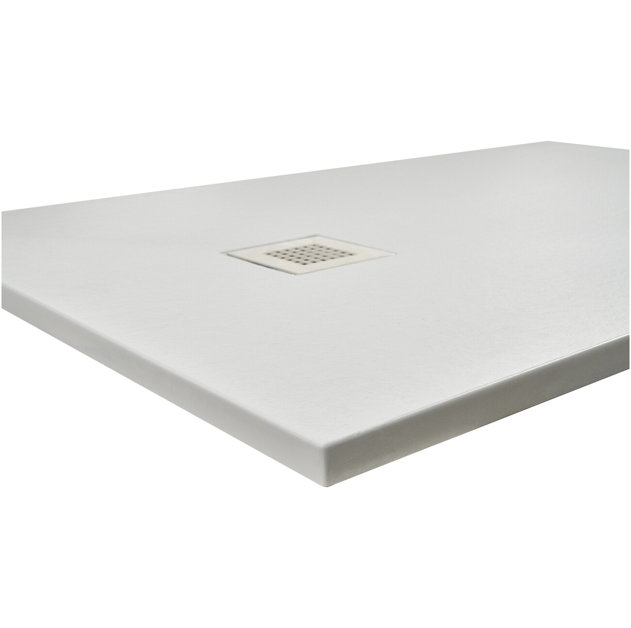 Душевой поддон из искусственного мрамора 80х160 см серый Creto Ares 1-0022 - изображение 4