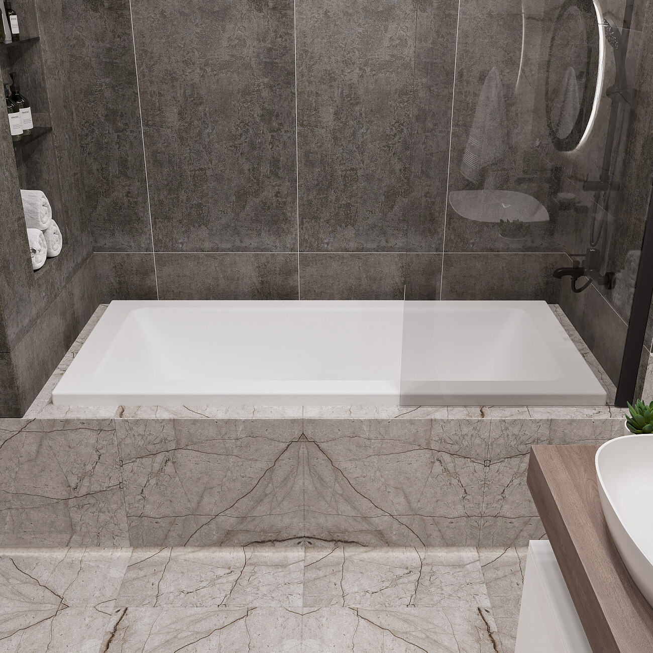 Ванна акриловая 75х170 см белая Artemis Sentinus 10110900801028 - изображение 4