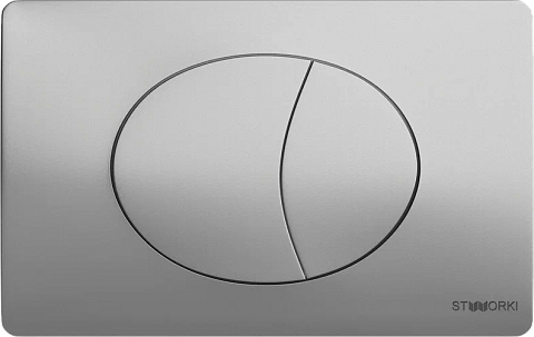 Кнопка смыва хром матовый Stworki 230823