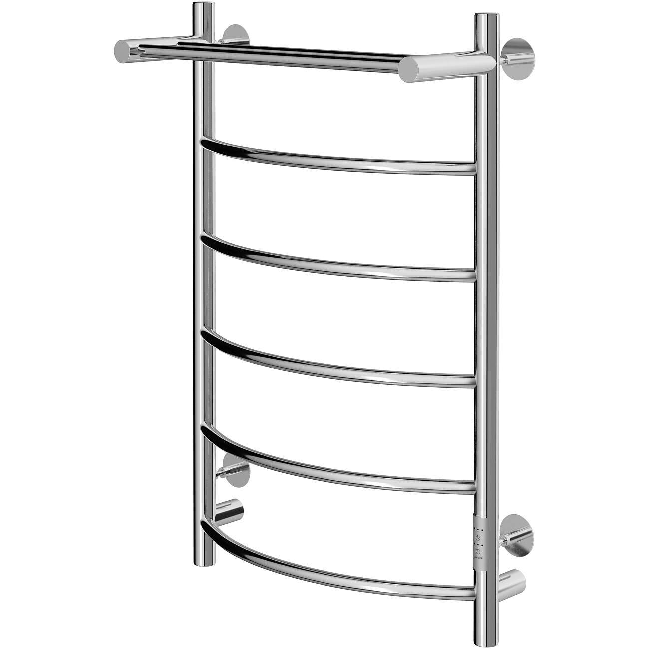 Полотенцесушитель электрический 80х50 см с полкой хром Ewrika "Сафо ПР" - изображение 4