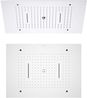Лейка для верхнего душа потолочная прямоугольная с 3 режимами 43х60 см хром Aquatek 3 jet AQ2083CR