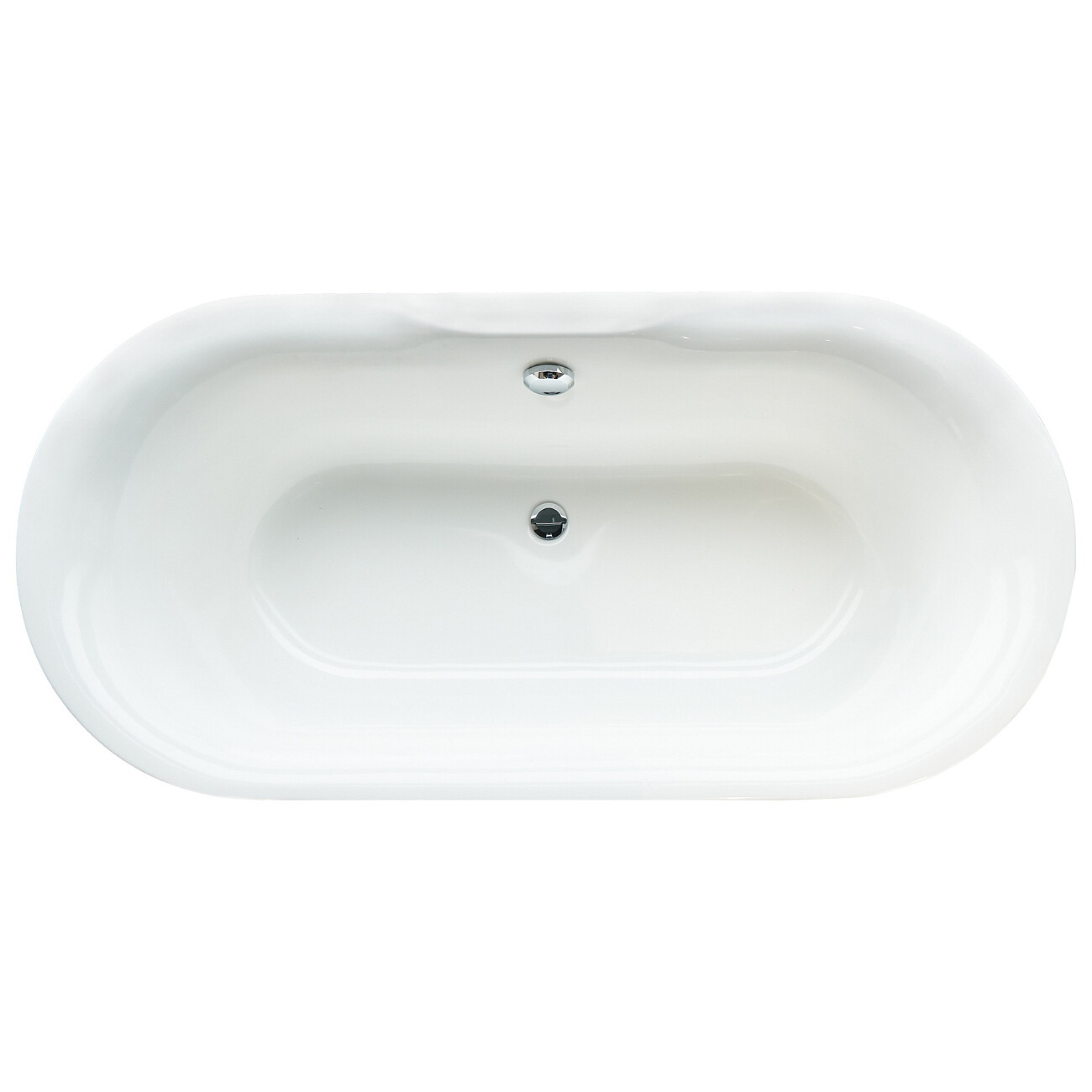 Ванна из искусственного мрамора овальная 80х170 см белая Creto Aurora 8-1111 - изображение 2