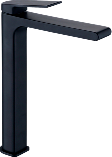 Смеситель для раковины однорычажный черный Stworki &quot;Хаммель&quot; ХАМ-05b