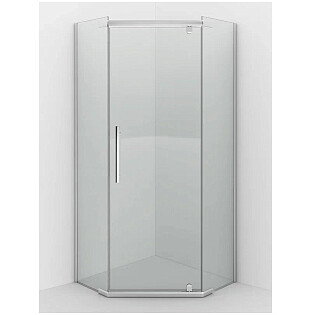 Душевой уголок пятиугольный 100х100 см хром Erlit Comfort ER10110V-C1