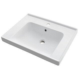 Раковина мебельная прямоугольная 70 см белая Dreja Grace 641600