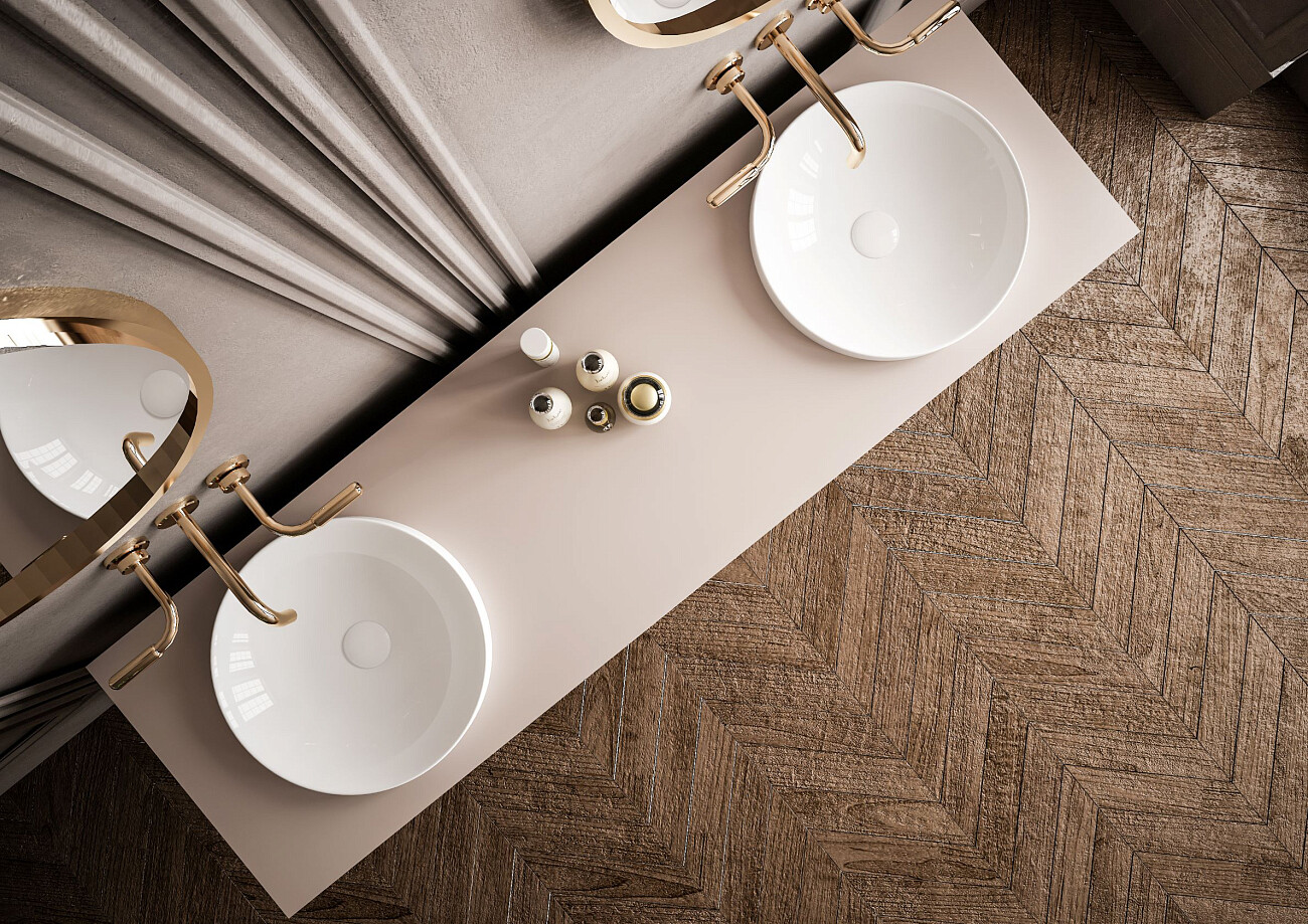 Раковина накладная керамическая круглая 43 см белая Stworki 3041-KL - изображение 7