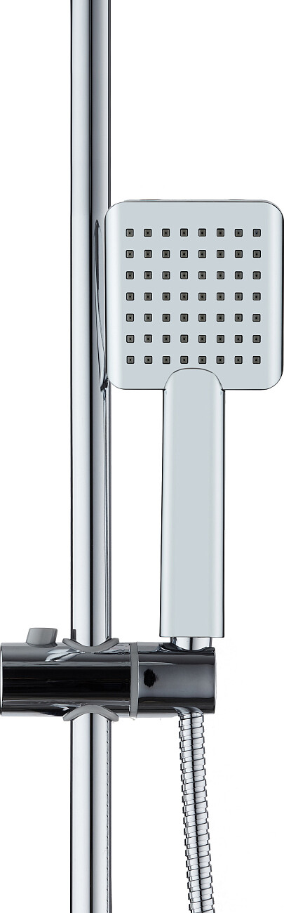 Лейка для ручного душа квадратная 10 см хром Stworki "Флом" FL-05cr - изображение 4