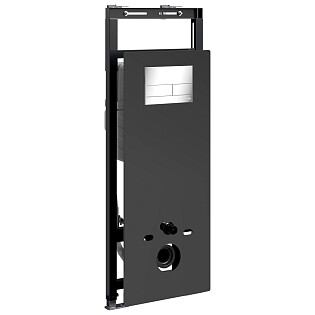 Инсталляция для унитаза с кнопкой смыва хром Wasserkraft Salm 27TLT.010.ME.BL.CH04