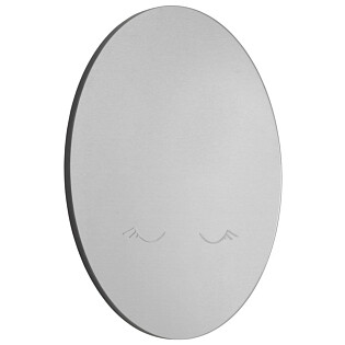 Зеркало детское круглое серое 50 см Enrica