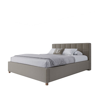 Кровать двуспальная 160х200 серая Wales