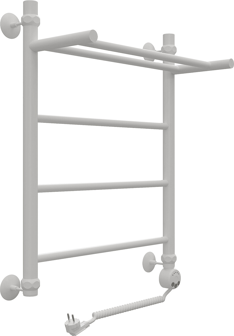 Полотенцесушитель электрический 60х50 см с полкой белый Ewrika "Сафо" FP R 4656759178734 - изображение 5