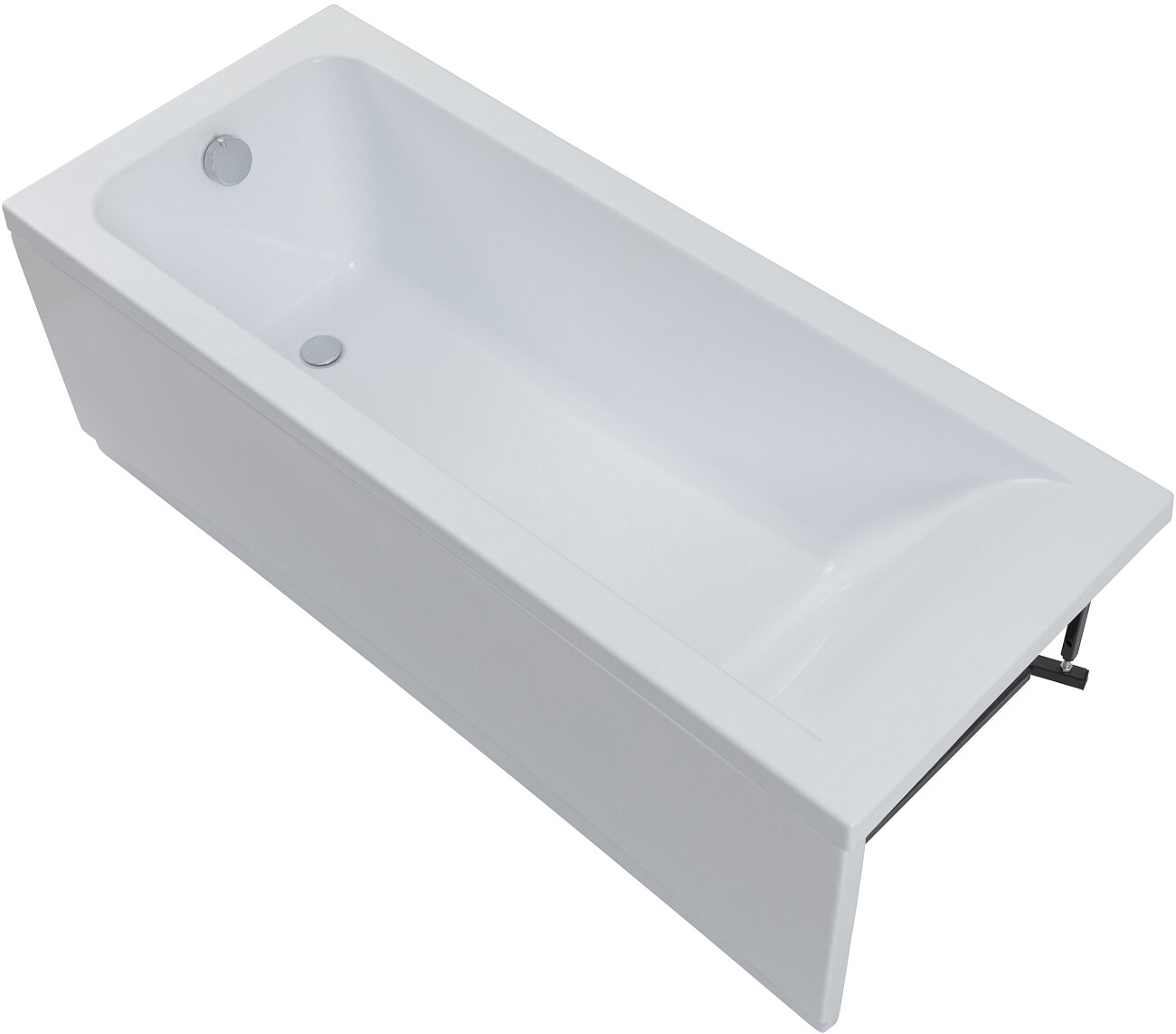 Ванна акриловая прямоугольная с каркасом 180х80 см белая Stworki "Стокгольм" 270056 - изображение 10