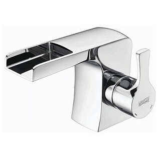Смеситель для раковины каскадный из латуни хром Wasserkraft 4869