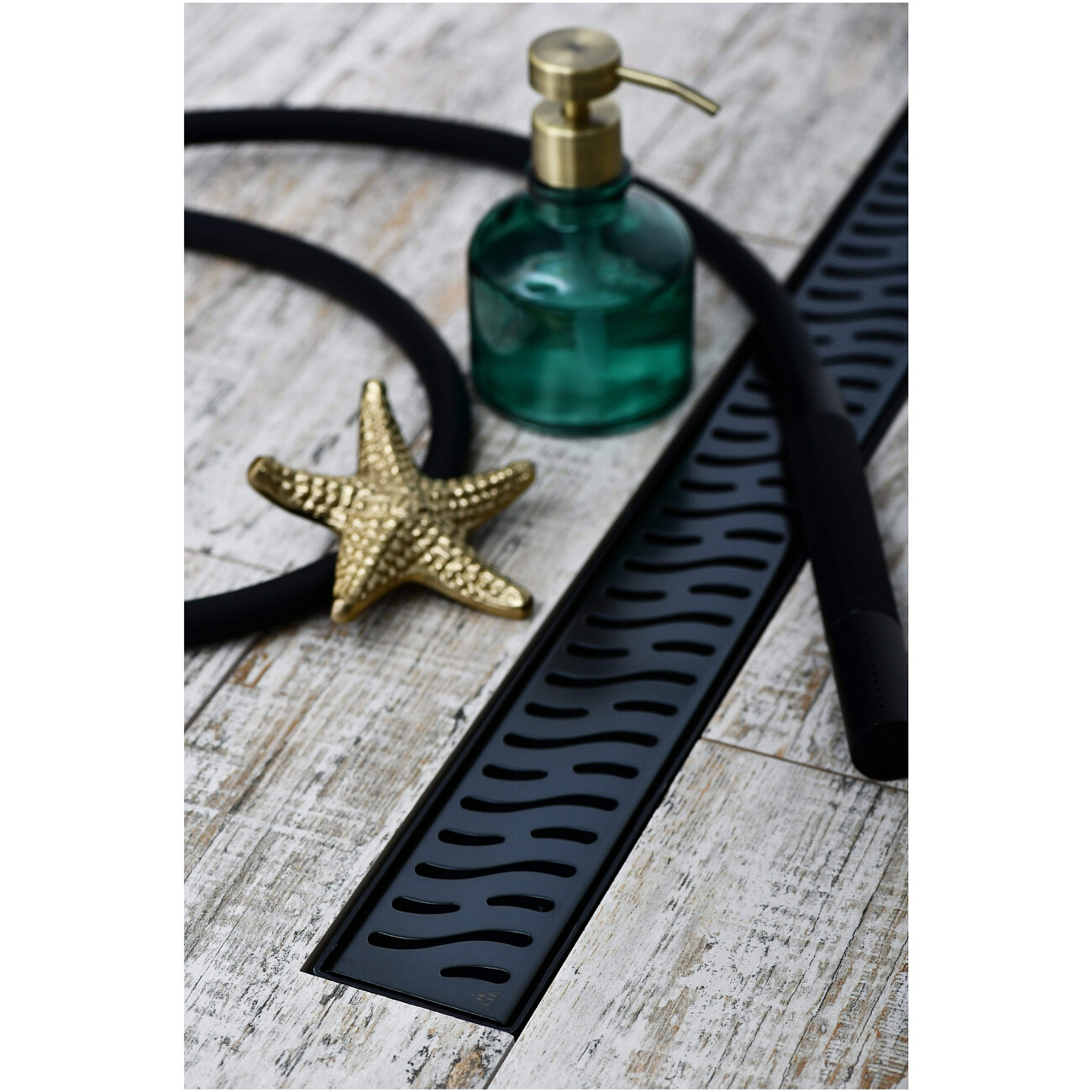 Душевой лоток с решеткой 75 см черный Creto Zigzag CRE-750 ZB - изображение 2