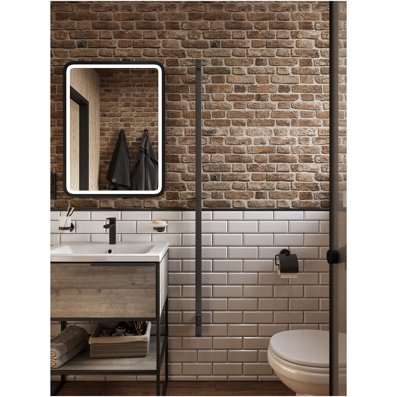 Полотенцесушитель электрический 160х3 см черный Ewrika "Пенелопа" P1 4657801249297 - изображение 3