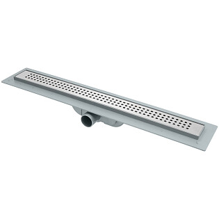 Душевой лоток с перфорированной решеткой 80 см хром Ck Drain AQPL10-80 Cube