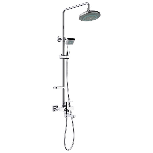 Душевой комплект с тропическим душем и подсветкой хром Timo Beverly SX-1060-00 3011 - изображение 1