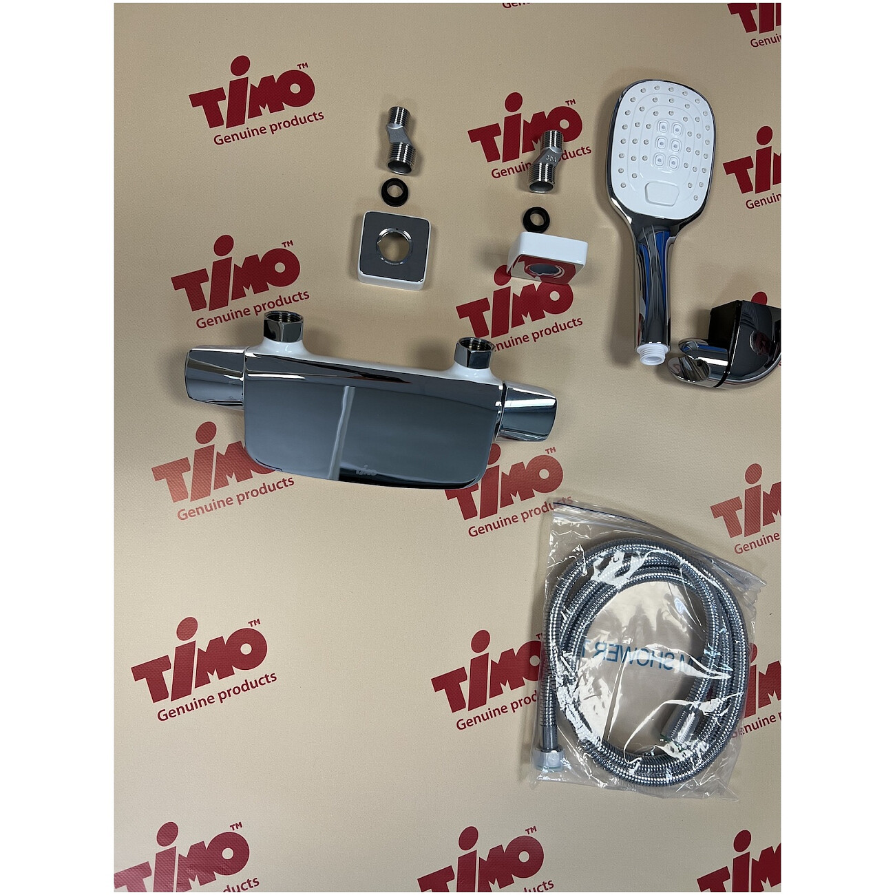 Душевая стойка с держателем и смесителем хром Timo Helmi 4024-00-16Y - изображение 2