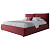 Кровать двуспальная 180х200 бордовая Bubble