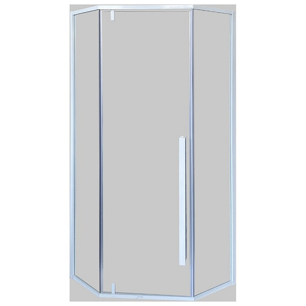 Душевой уголок пятиугольный 90x90 см белый матовый Cerutti SPA C3AW - изображение 1