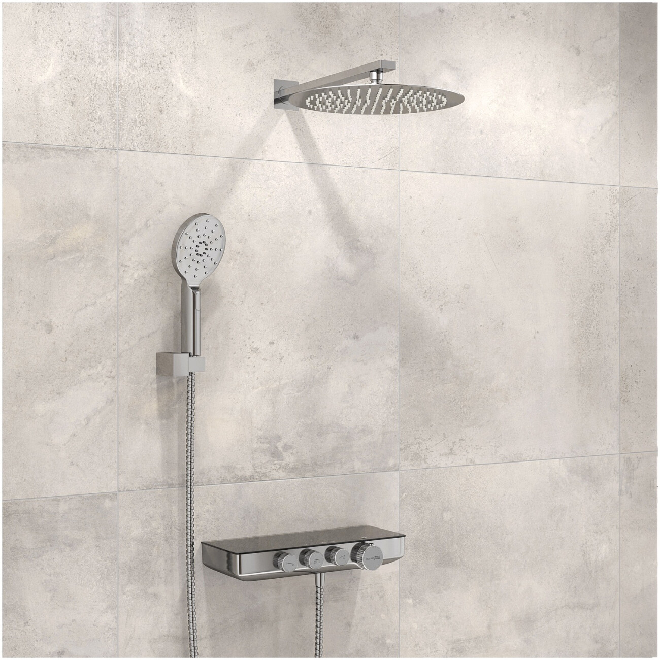 Встраиваемый комплект хром Thermo  A7499.090.116.010.127.011 - изображение 2