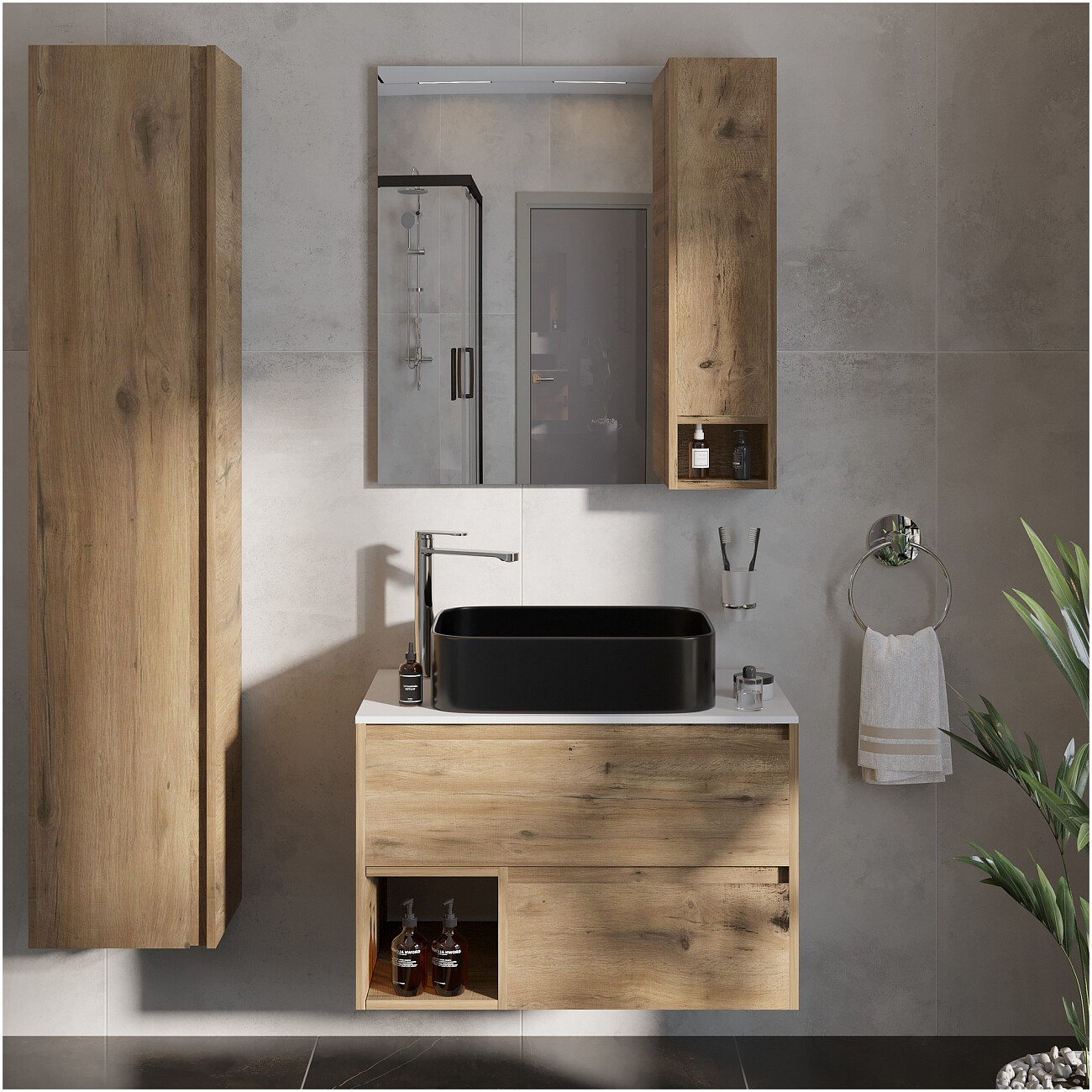 Накладная раковина 39х50 см белая Stworki "Ольборг" S20410BK - изображение 6