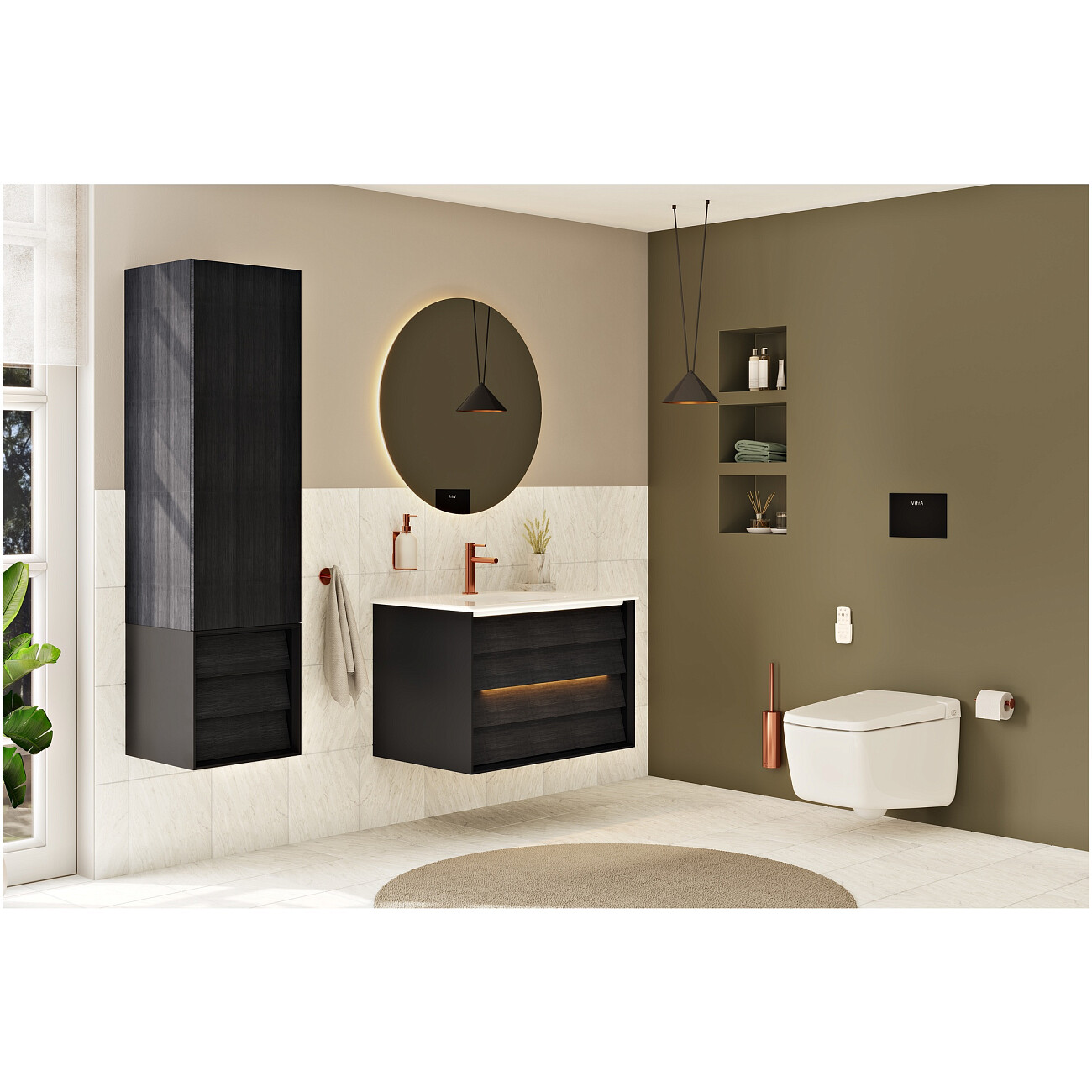 Смеситель для раковины однорычажный медный Vitra Origin A4255626 - изображение 4