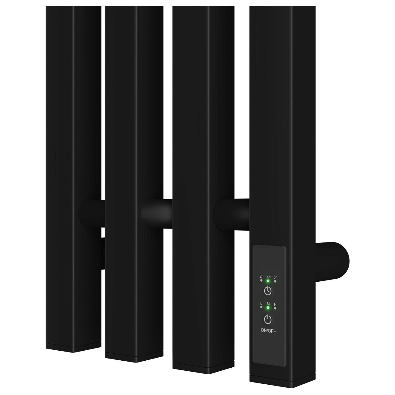 Полотенцесушитель электрический 120х18 см черный Point "Гермес П3" PN13832B - изображение 4