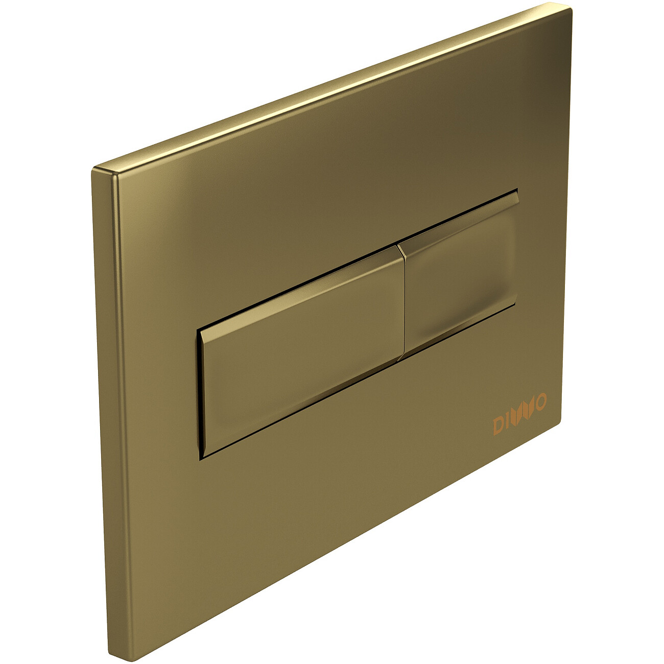 Кнопка смыва для унитаза 16,45х24,5 см золотая Diwo 7325 - изображение 8
