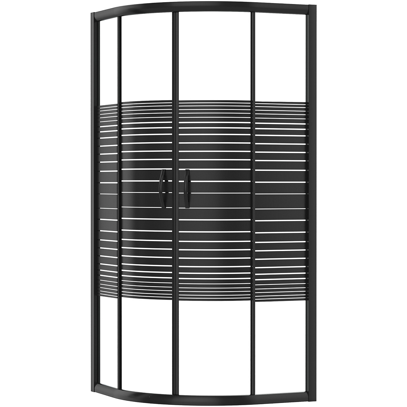 Душевой уголок четверть круга 80х80 см черный Diwo "Брянск" DS-BR-80х80-BL - изображение 6