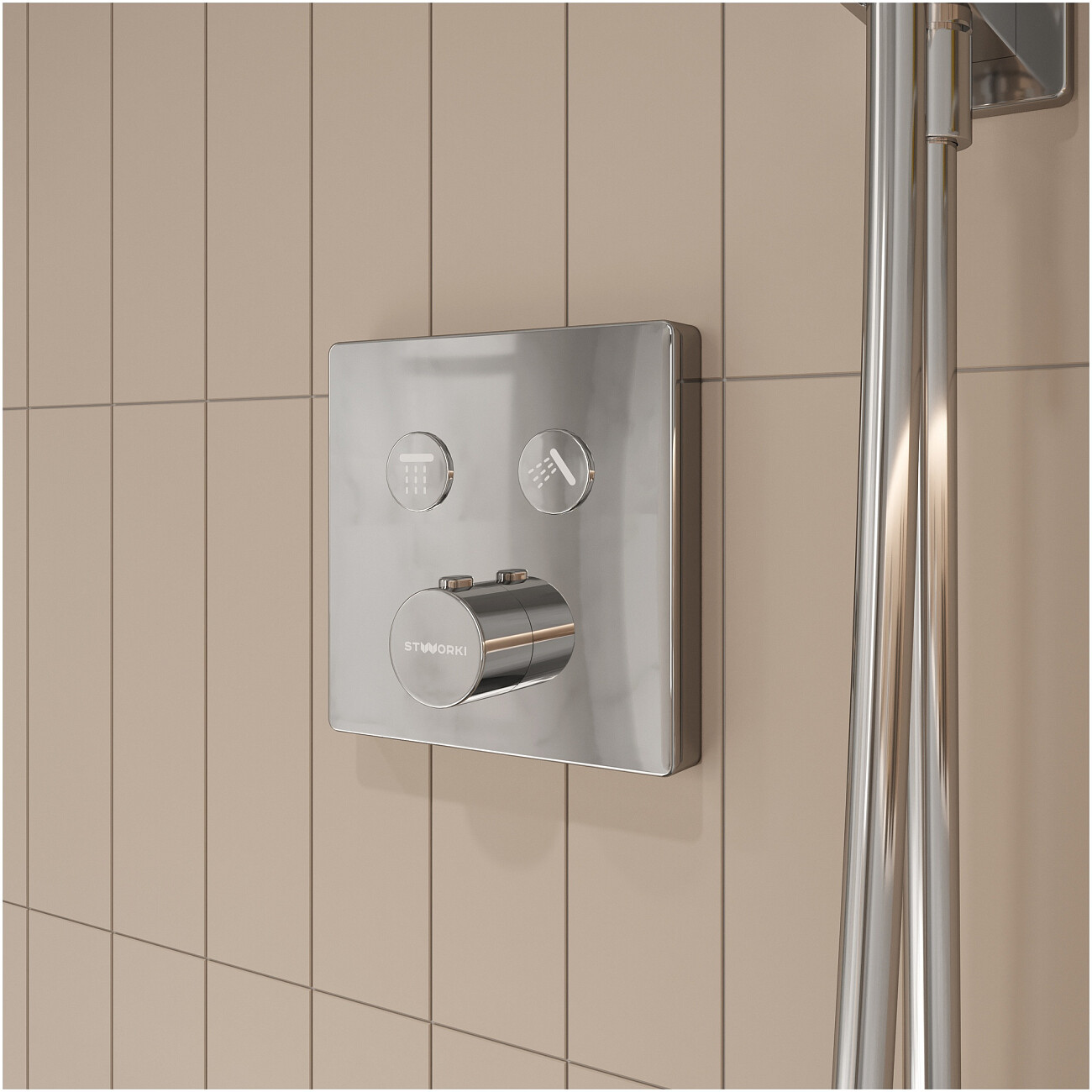 Душевой комплект хром Stworki "Гетеборг" S03230CR - изображение 8