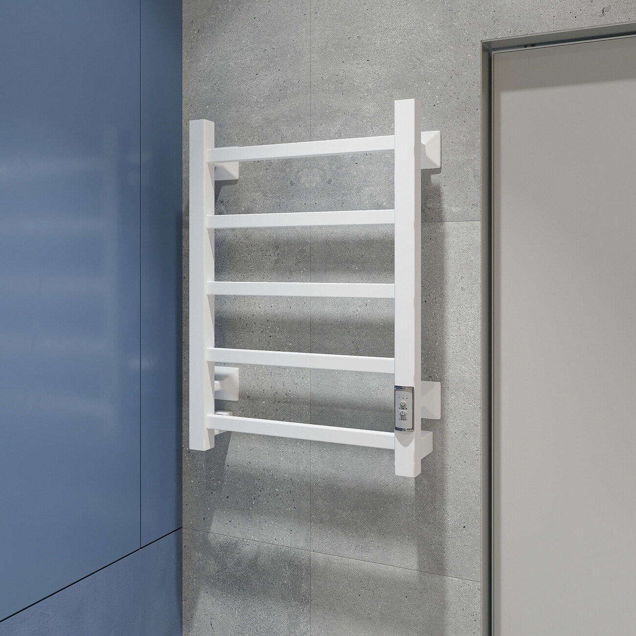 Полотенцесушитель электрический 60х40 см белый Ewrika "Пенелопа КВ7" - изображение 3