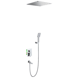 Душевой комплект встроенный с тропическим душем хром Timo Selene SX-2039-00SM