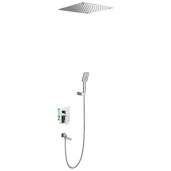 Душевой комплект встроенный с тропическим душем хром Timo Selene SX-2039-00SM - изображение 1