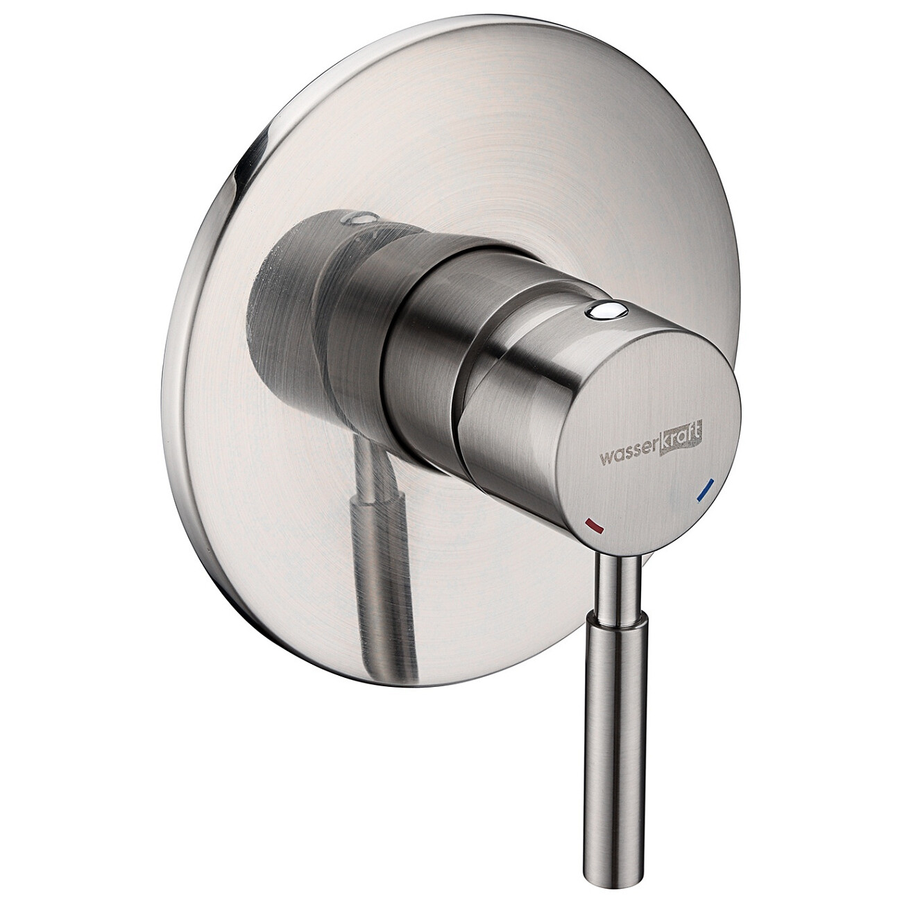 Смеситель для душа встраиваемый из латуни никель Wasserkraft 4251 - изображение 3