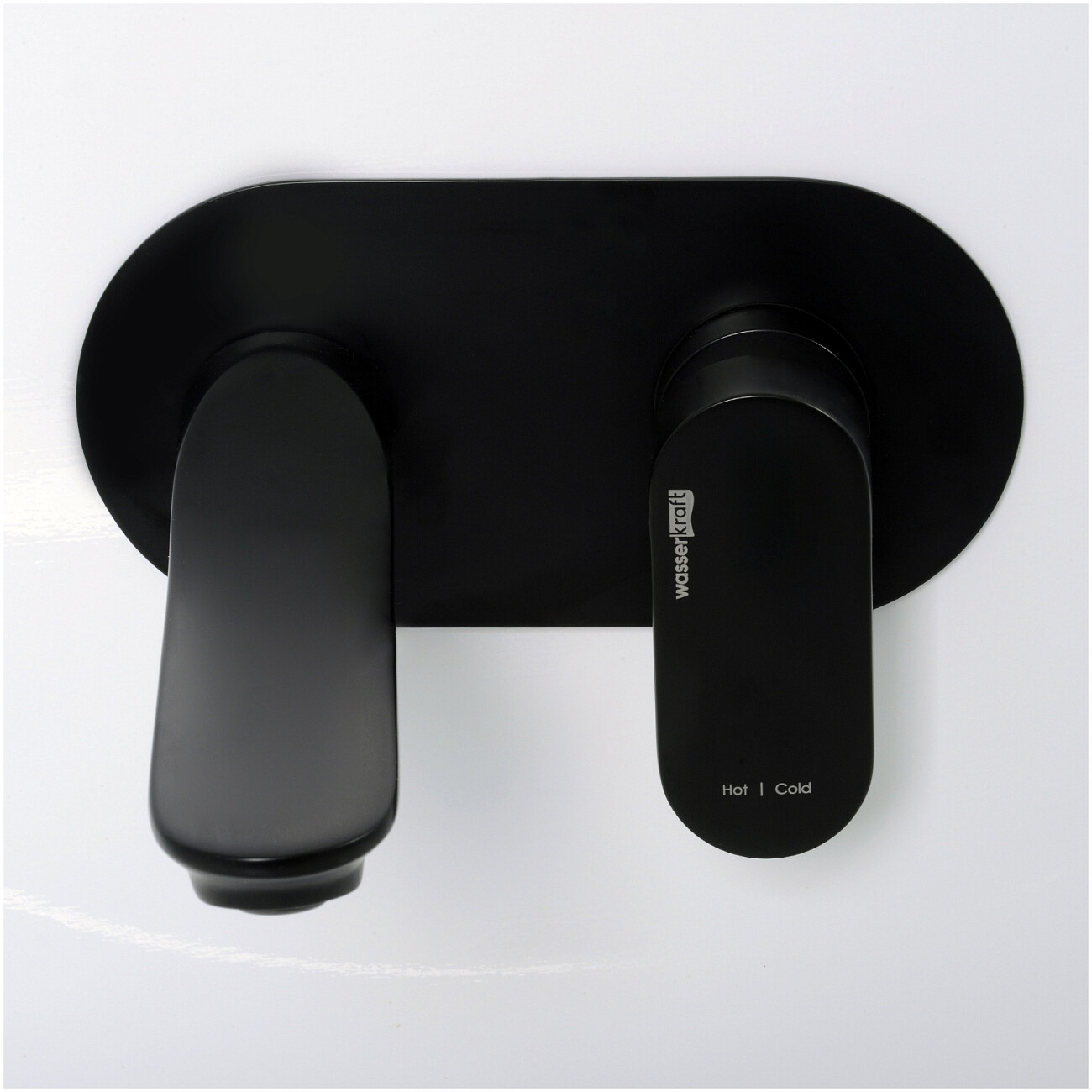 Смеситель для раковины встраиваемый из латуни черный Wasserkraft 7430 - изображение 4